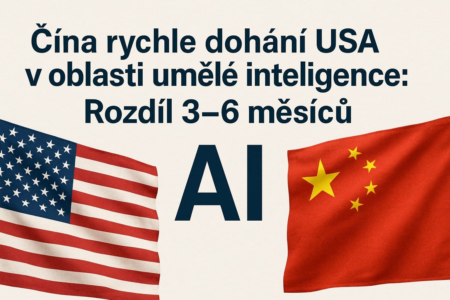 Čína rychle dohání USA v oblasti umělé inteligence: Rozdíl 3-6 měsíců