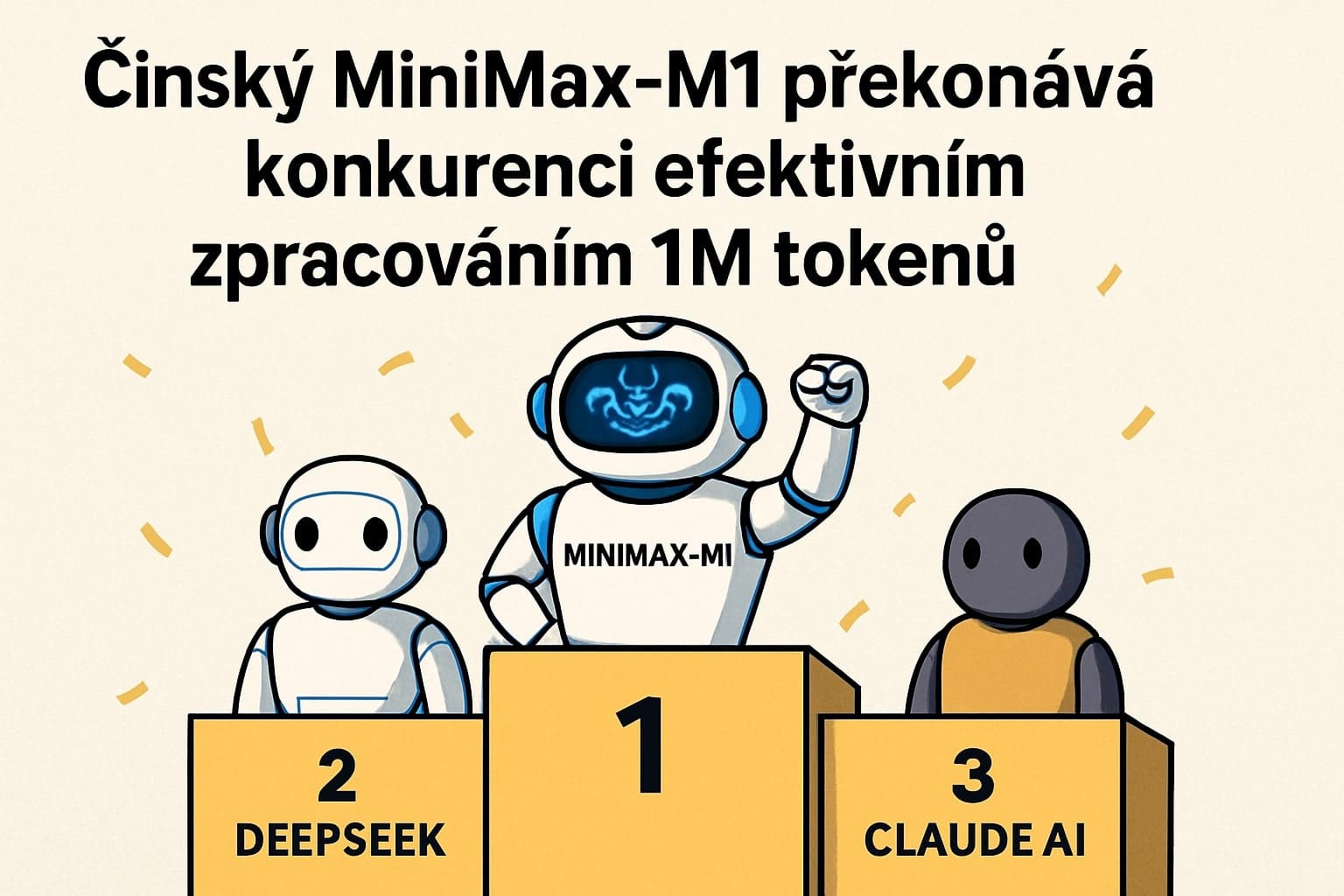 Čínský MiniMax-M1 překonává konkurenci efektivním zpracováním 1M tokenů