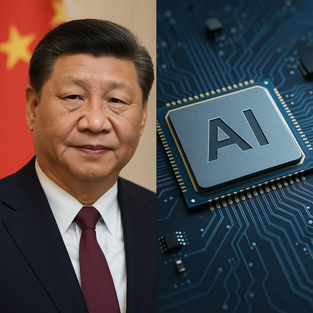 Čínský prezident Xi vyzývá k soběstačnosti v oblasti AI uprostřed soupeření s USA