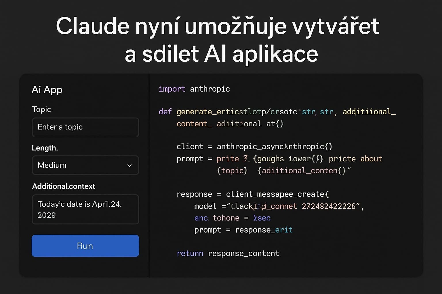 Claude nyní umožňuje vytvářet a sdílet AI aplikace zdarma