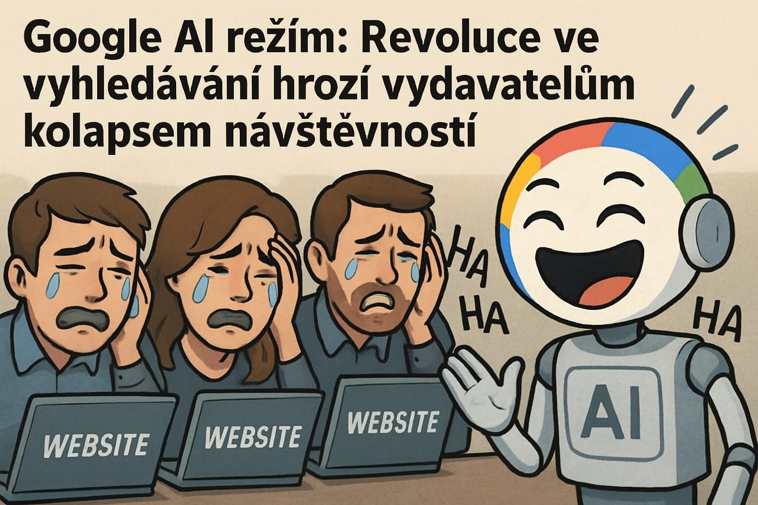 Google AI režim: Revoluce ve vyhledávání hrozí vydavatelům kolapsem návštěvnosti