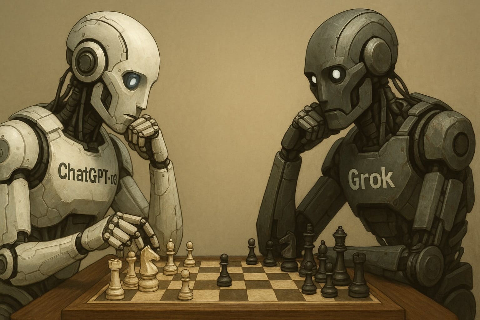 AI šachový turnaj: OpenAI porazila Maskův Grok