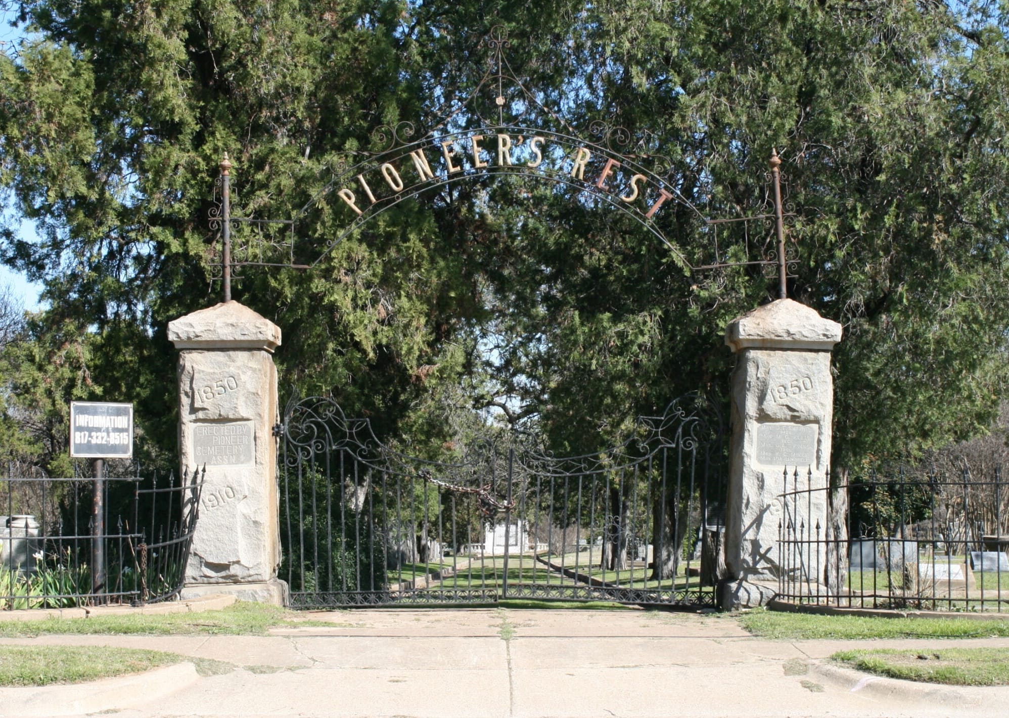 Hřbitov Pioneers rest