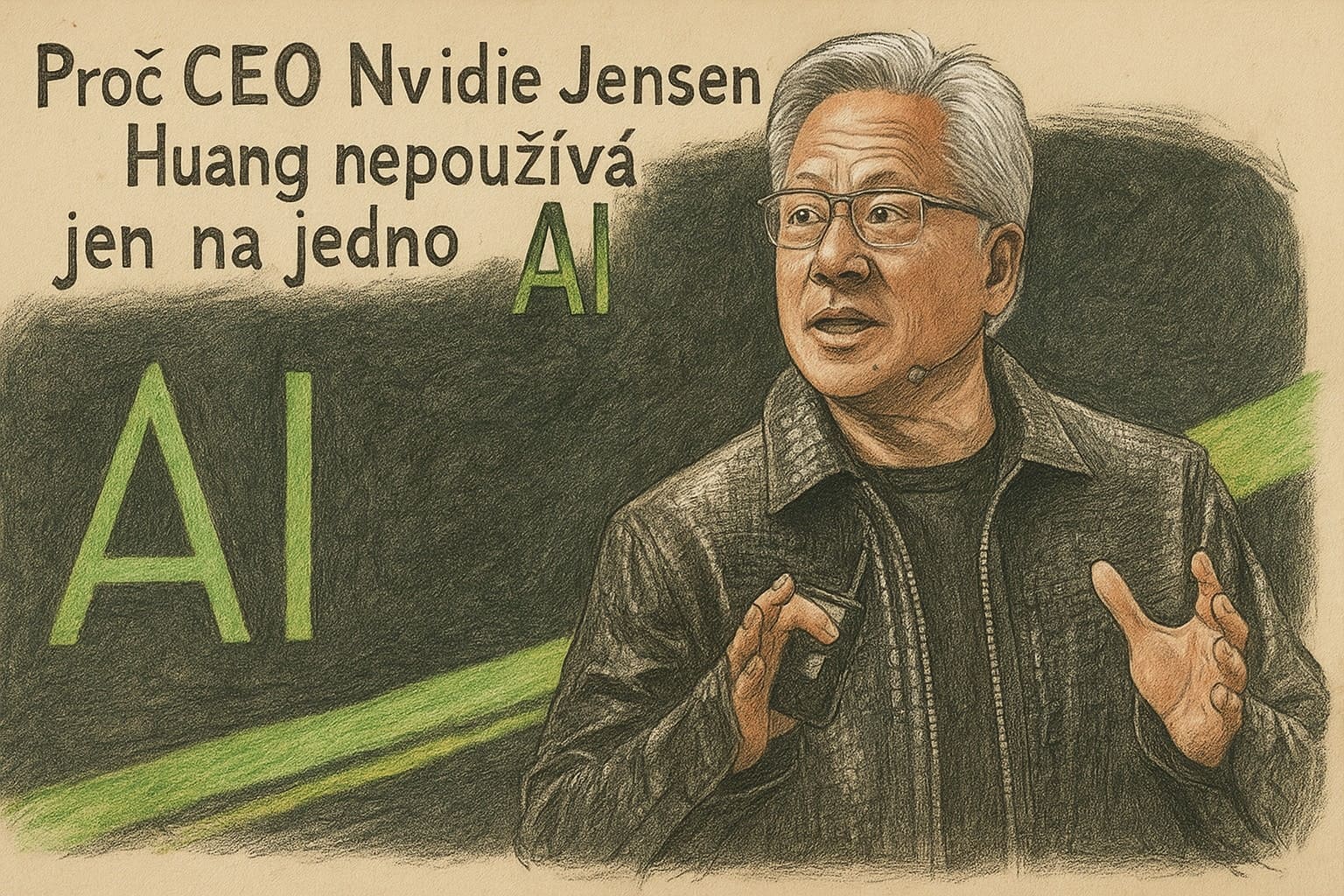 Proč CEO Nvidie Jensen Huang nepoužívá jen na jedno AI