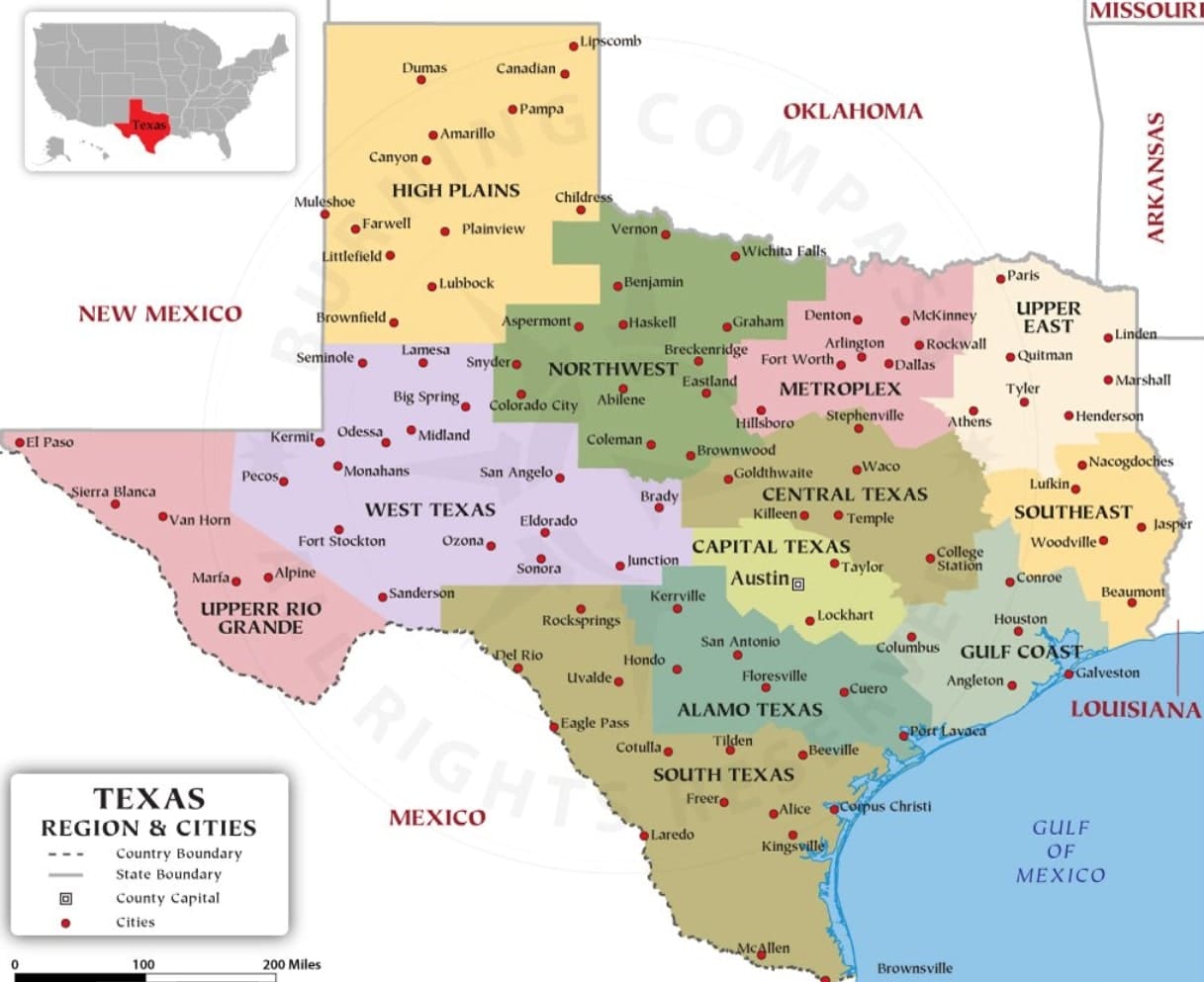 Naučme se mluvit Texasky: Přezdívky měst