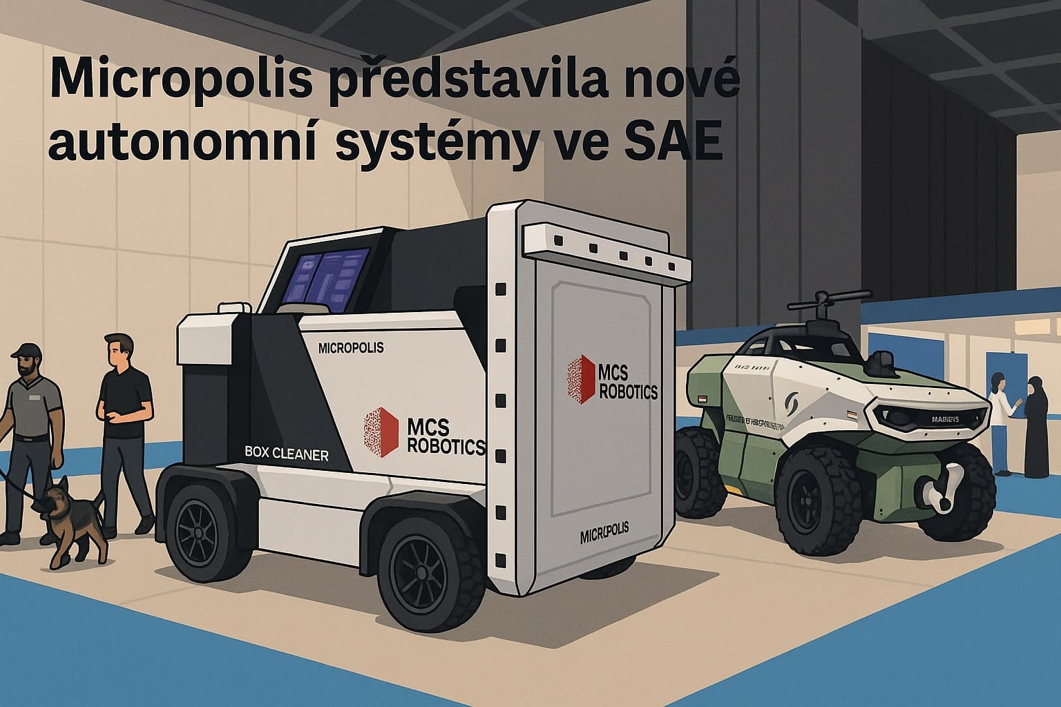 Dubajská robotická společnost Micropolis představuje flotily pro obnovu lesů a průmyslovou čistotu