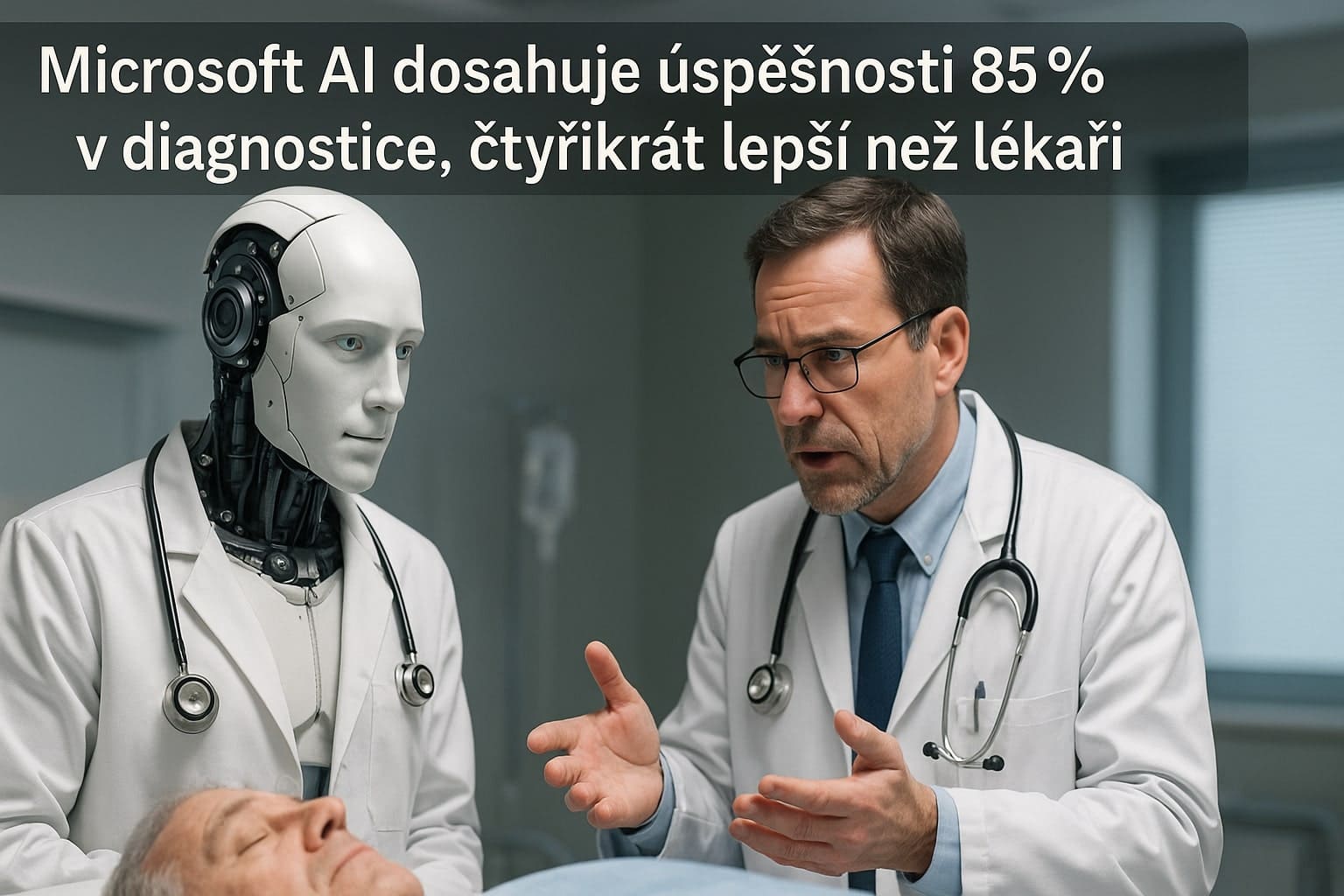 Microsoft AI dosahuje úspěšnosti 85% v diagnostice, čtyřikrát lepší než lékaři