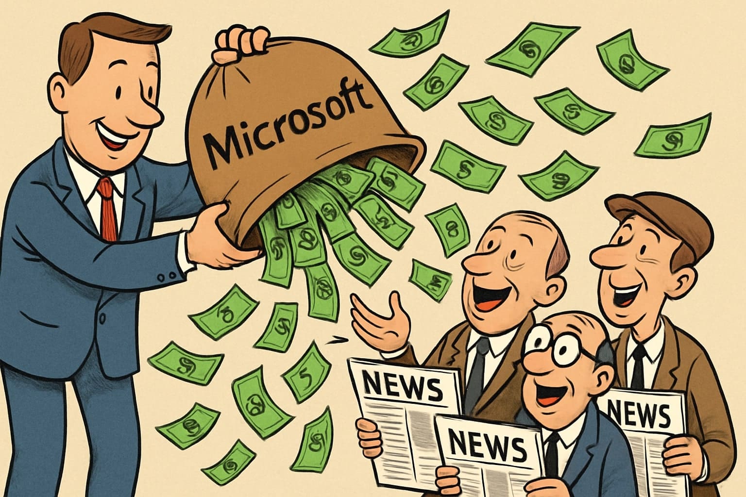 Microsoft otevírá dveře k placenému obsahu v AI