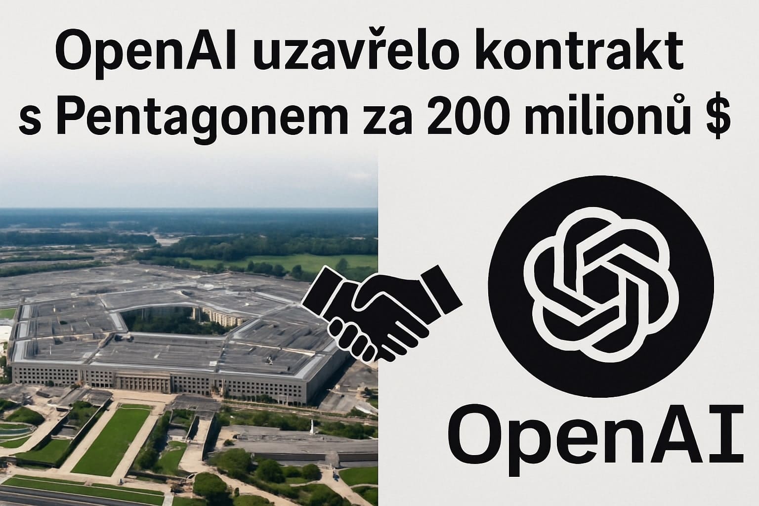 OpenAI uzavřelo kontrakt s Pentagonem za 200 milionů $