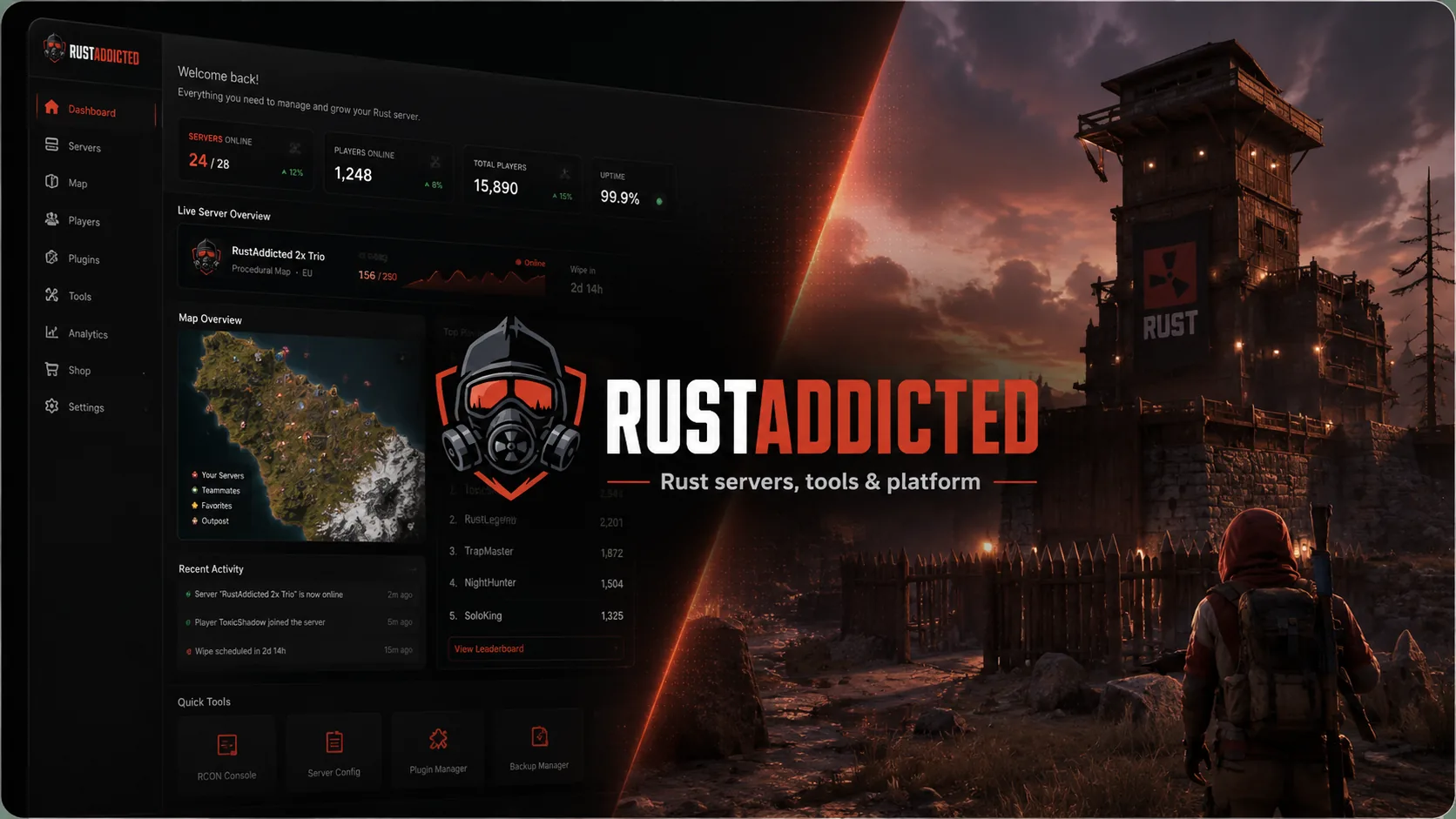 RustAddicted – Rust servers, tools and community
