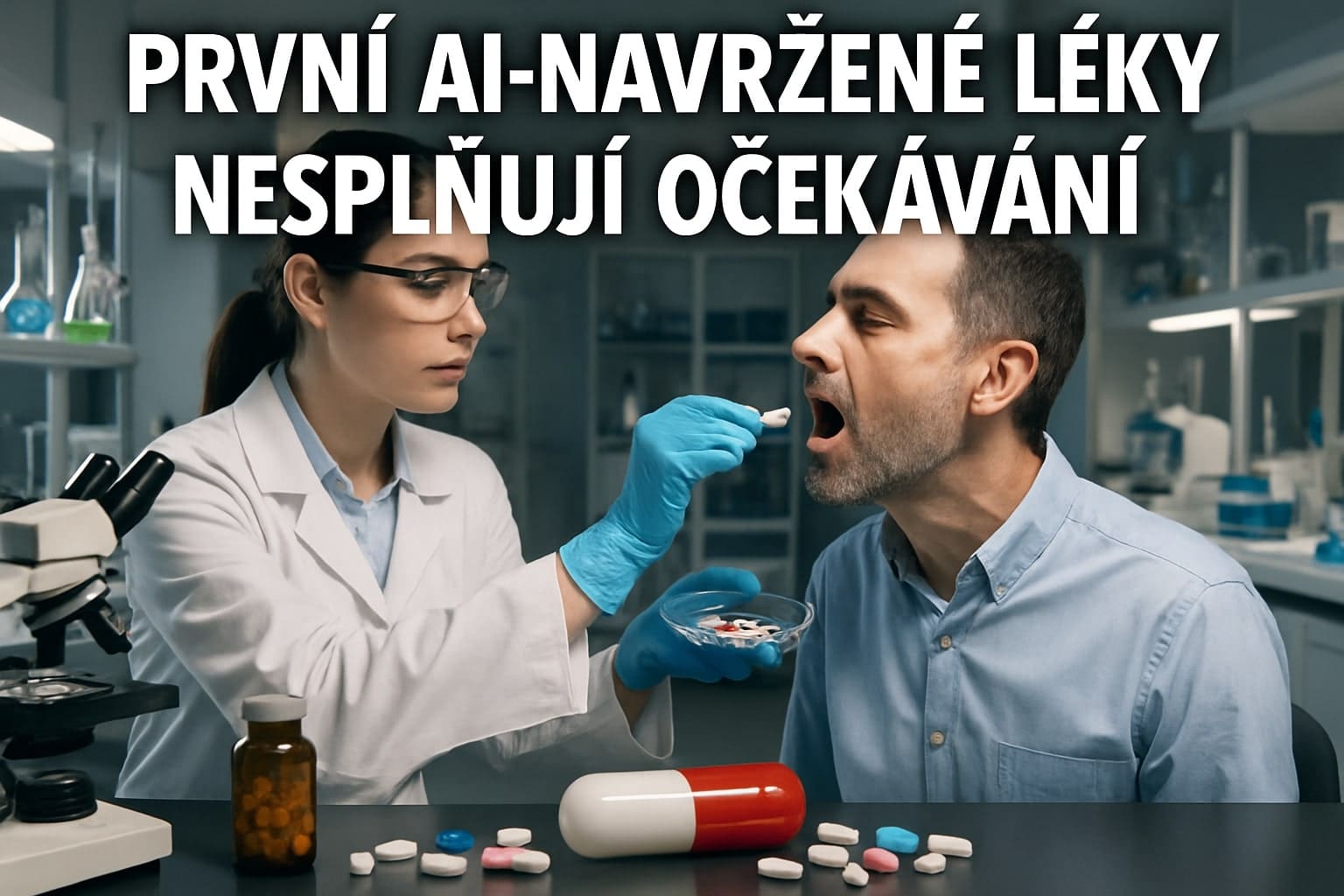 První AI-navržené léky nesplňují očekávání: Realita vs. hype po letech nadšení