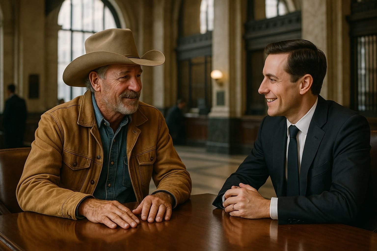 Texaský rančer a Newyorský bankéř