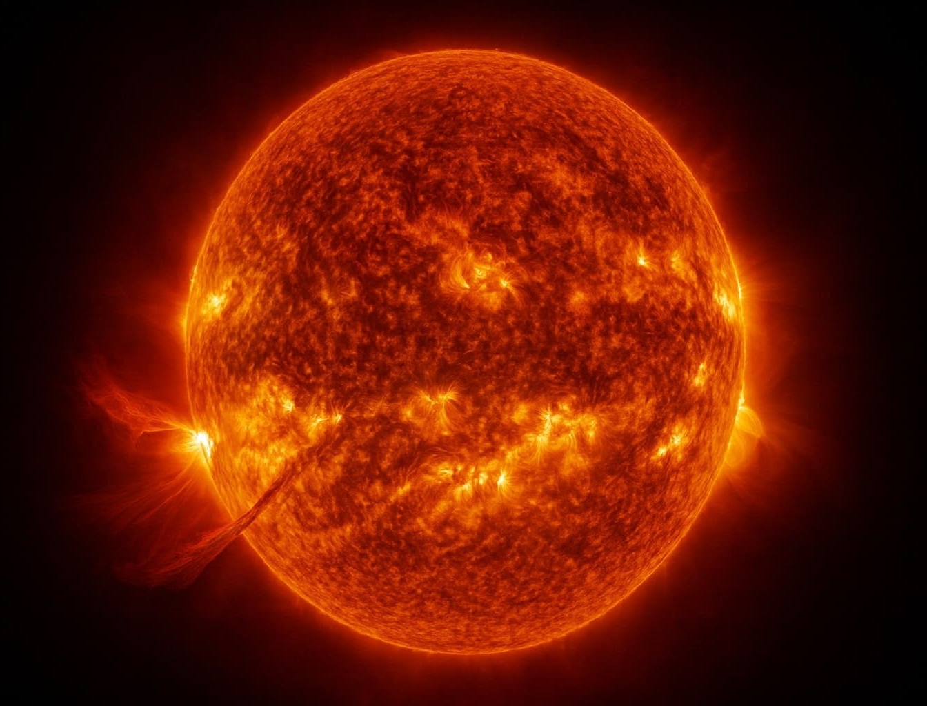 Nový AI model NASA a IBM předpovídá sluneční bouře