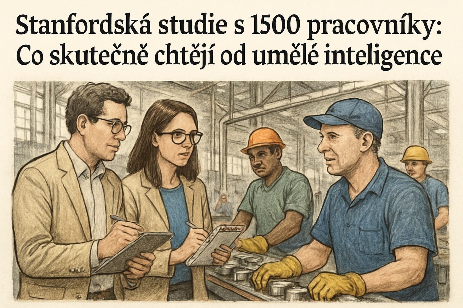 Stanfordská studie s 1500 pracovníky: Co skutečně chtějí od umělé inteligence