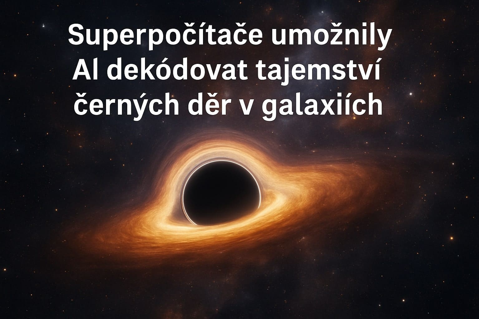 Superpočítače umožnily AI dekódovat tajemství černých děr v galaxiích