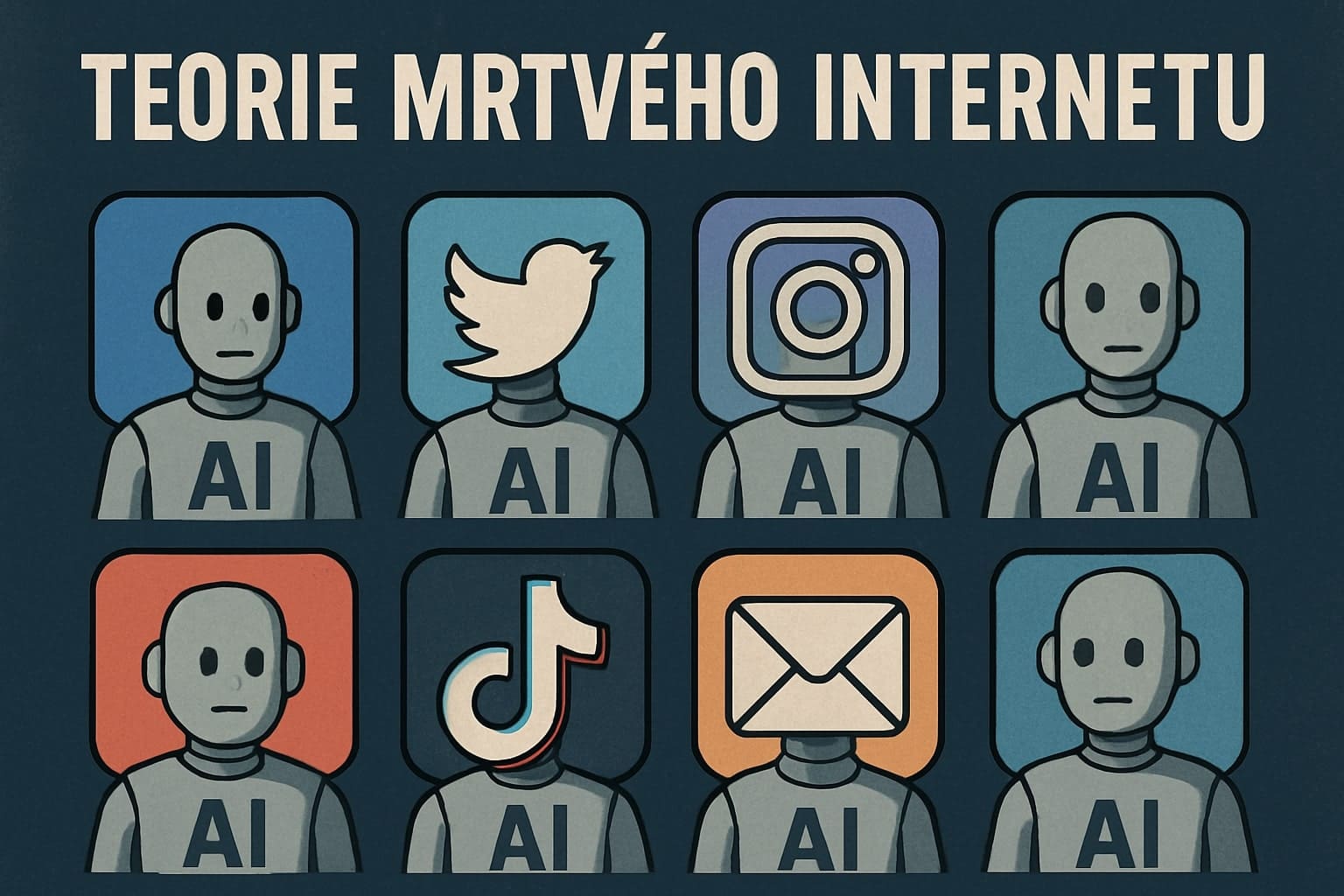 Teorie mrtvého internetu: Jak AI a boti převzali kontrolu nad digitálním světem