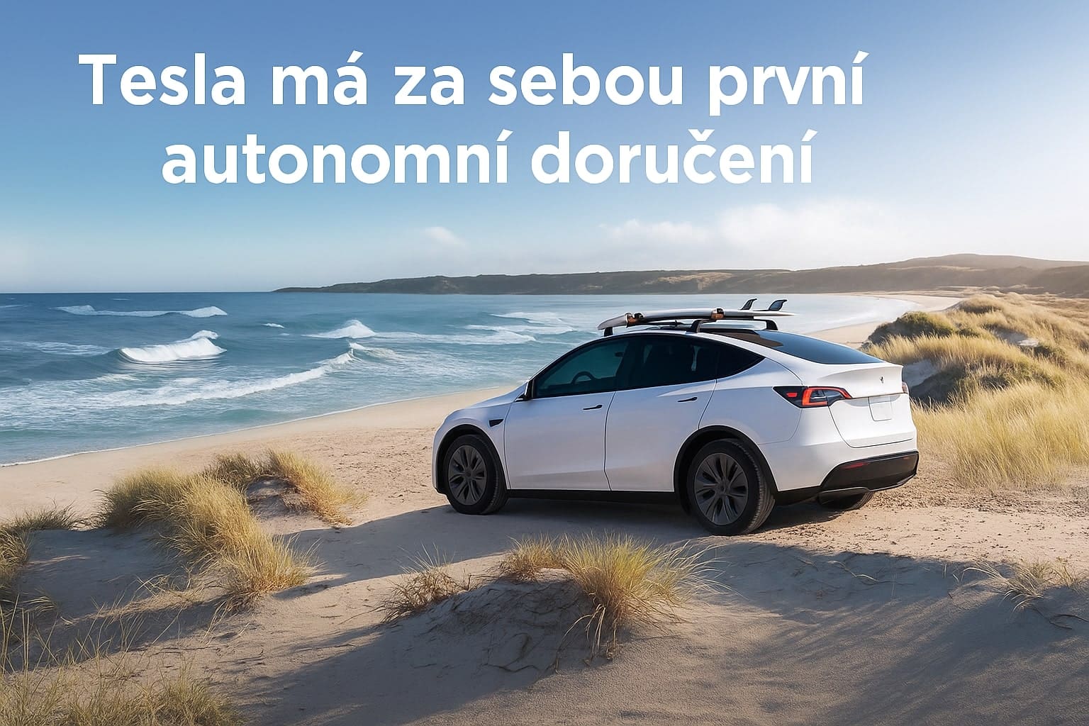 Tesla změnila automobilový průmysl prvním autonomním doručením
