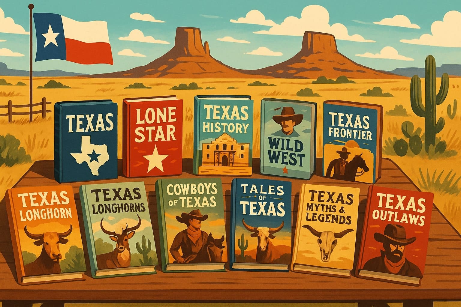 Čtení Texaských knih na celý rok