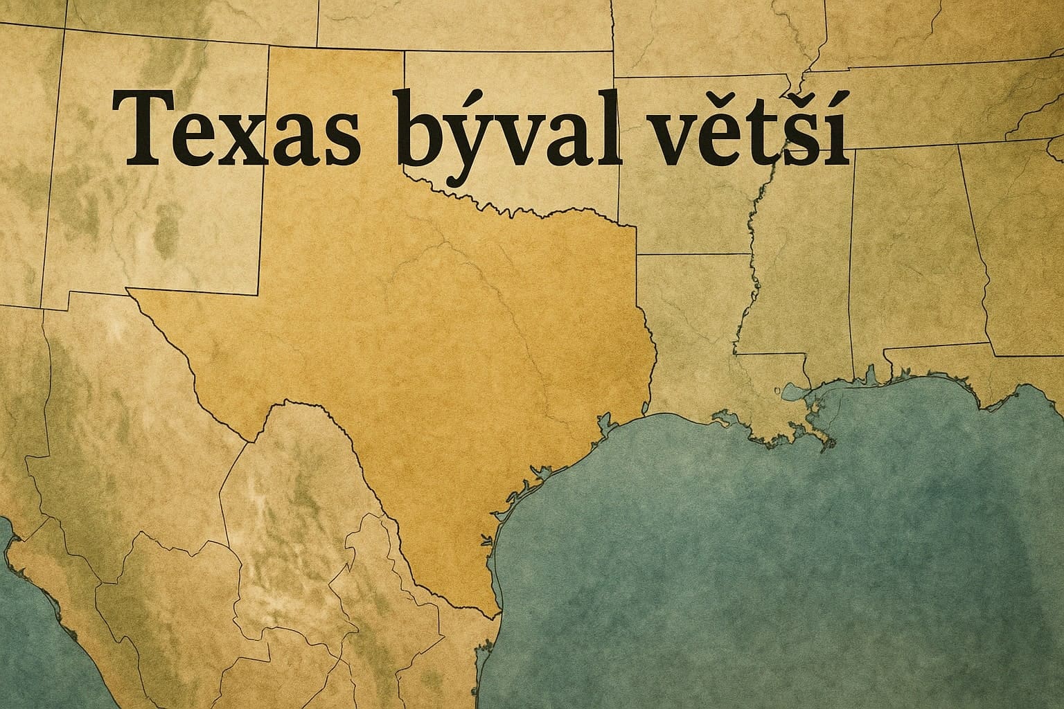 Na velikosti záleží: Texas býval větší