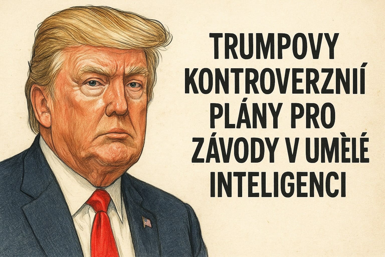 Trumpovy kontroverzní plány pro závody v umělé inteligenci